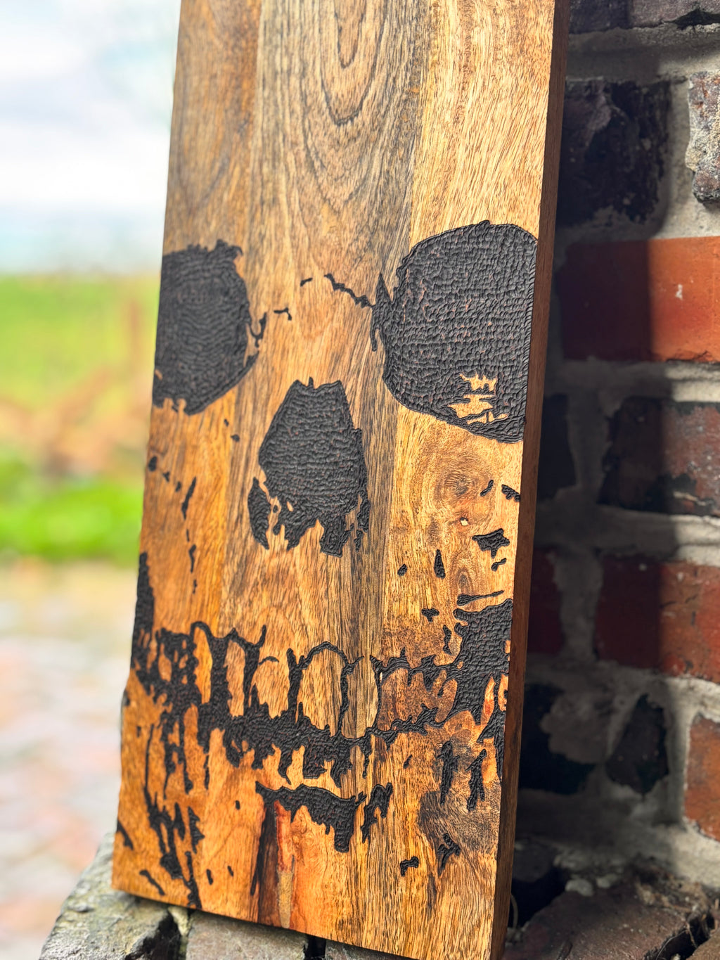 Servierbrett Skull-Face