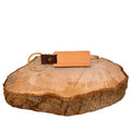 Holz-Anhänger - Lederband